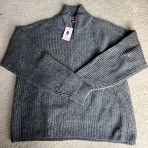 NWT Vince Camuto Women’s Size S Grey Half-Zip up Sweater